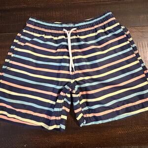 Trunks Surf & Swim Co Striped Swim Trunks Board Shorts Small
